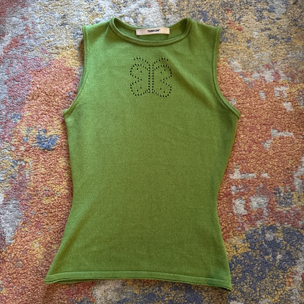 Tank air knitted top
